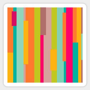 vibrant colour overall patterns Sticker